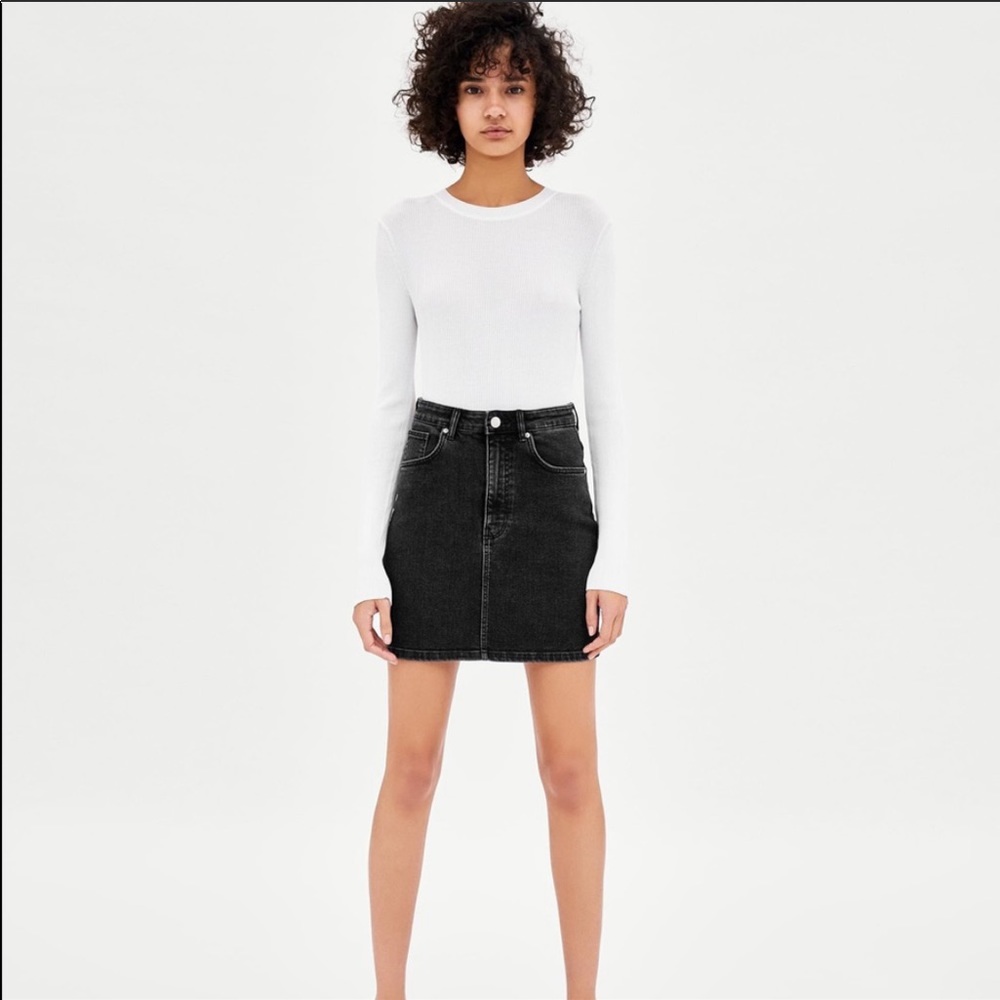 Zara denim skirt
